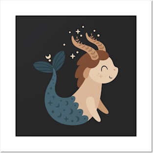 Capricorn Baby Zodiac Sign Posters and Art